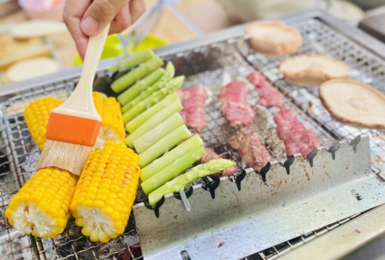 バーベキューの様子